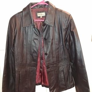 Oleg Cassini 100% real leather jacket-